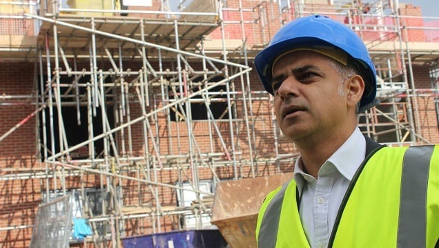 the London Mayor on a building development project